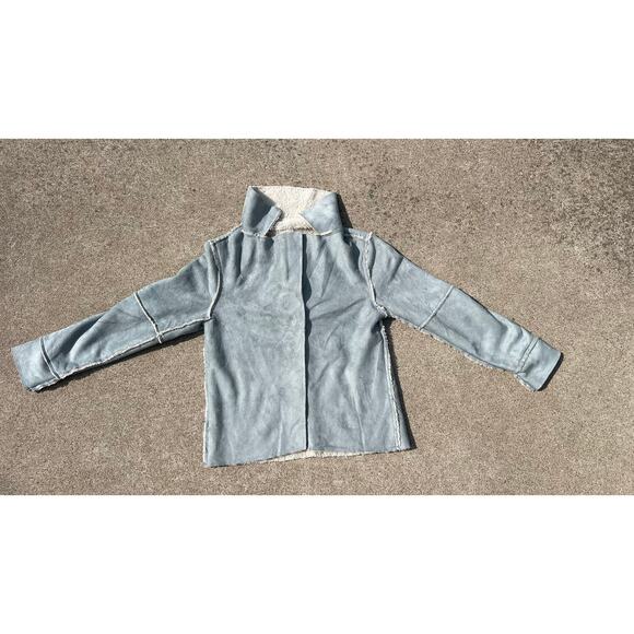 dylan Jackets & Blazers - Dylan Jacket Women Size XS Light Blue Fur Lined Collared Long Sleeve Snap Button